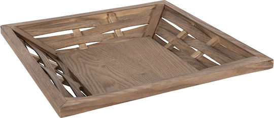 HomeMarkt Wooden Serving Platter 20x20cm