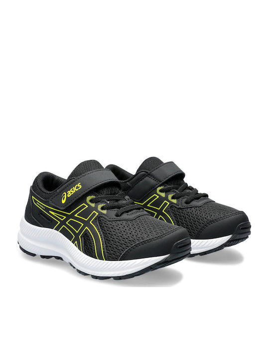 Contend 8 Ps Kids Sports Shoes Running with Hoop & Loop Closure Black