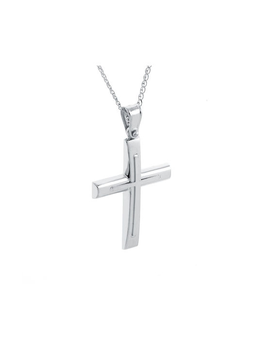 Ioannou24 Herren Gold Kreuz 14K mit Kette