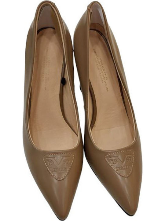 Patent Leather Beige Heels