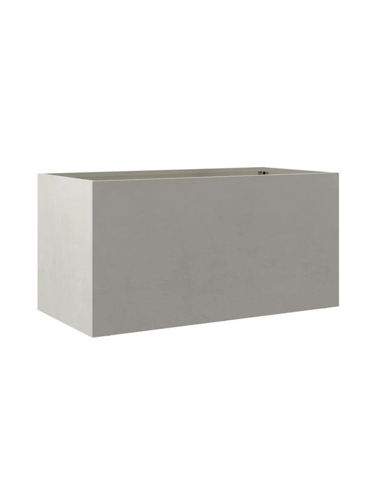 vidaXL Ασημί Planter Box 62x30cm Silver 841593