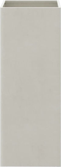 vidaXL vidaXL Metallisches Pflanzgefäß Silber 32x75x27,5 cm