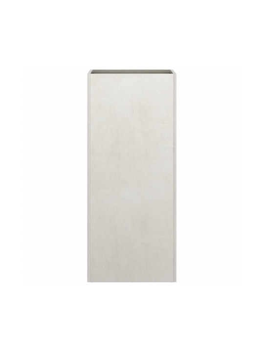 vidaXL Ασημί Ζαρντινιέρα Μεταλλική Ασημι 32x75x27.5εκ.