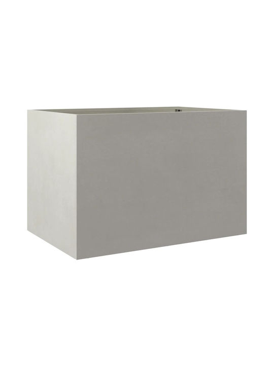 vidaXL Silver Planter Box Metallic Silver 62x46x47cm.