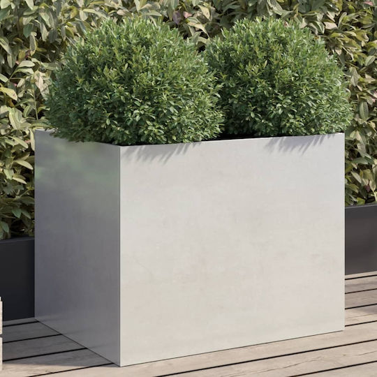 vidaXL Silber Blumenkasten Metallisch Silver 62x46x47cm.