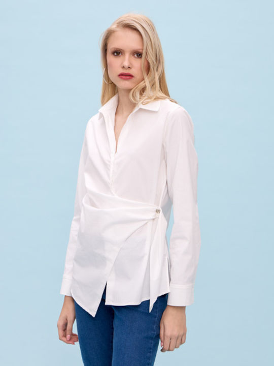 Women's Long Sleeve Shirt White