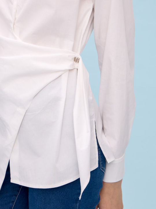 Women's Long Sleeve Shirt White
