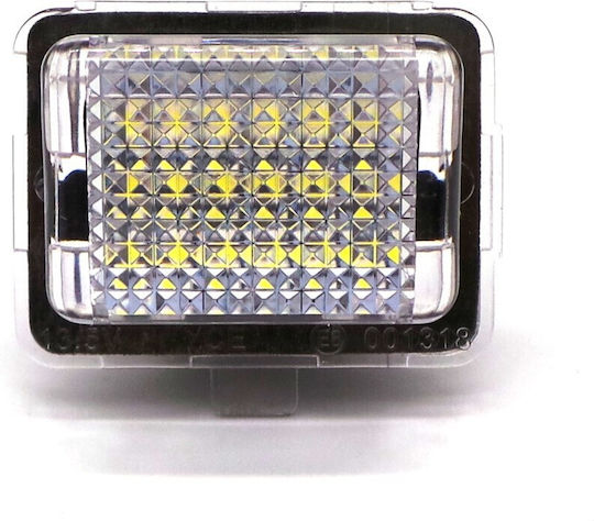 Светлини за регистрационната табела LED 12V за Mercedes-Benz SL / C Class / CL Class / CLS Class / E Class / CLA Class Mini Кабрио 2бр