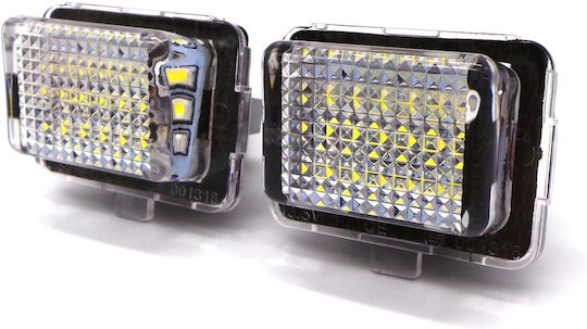 Светлини за регистрационната табела LED 12V за Mercedes-Benz SL / C Class / CL Class / CLS Class / E Class / CLA Class Mini Кабрио 2бр