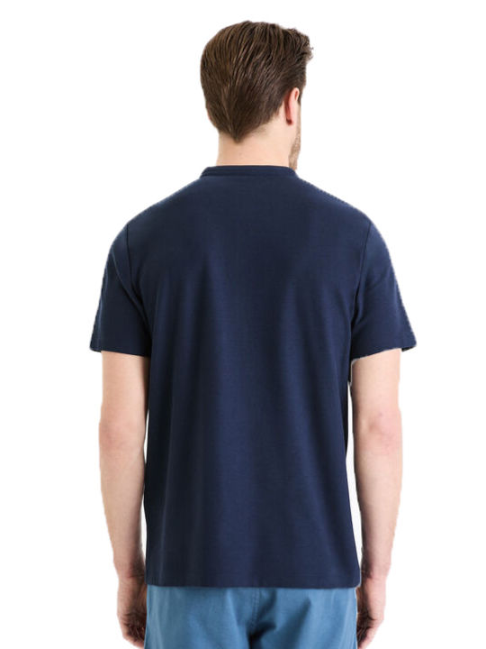 Celio Gesohel Herren Kurzarmshirt Navy