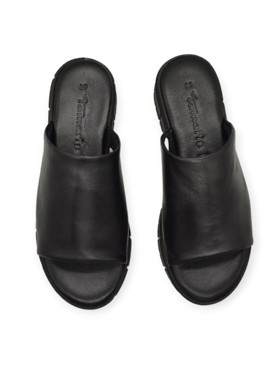 Tamaris Mules mit Niedrig Absatz in Schwarz Farbe