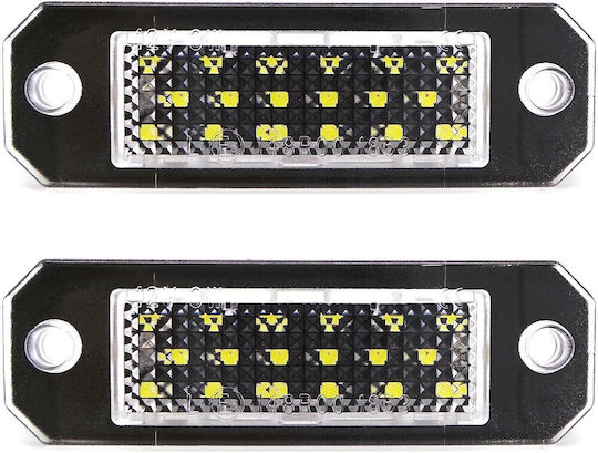 Светлини за регистрационната табела LED 12V за Volkswagen Количка / Пасат / Туран / Транспортьор / Пасат Вариант / T5 / T6 2бр
