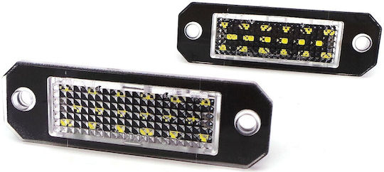 Светлини за регистрационната табела LED 12V за Volkswagen Количка / Пасат / Туран / Транспортьор / Пасат Вариант / T5 / T6 2бр