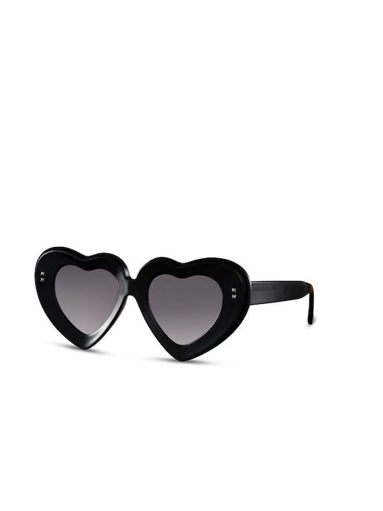 Solo-Solis Sonnenbrillen mit Schwarz Rahmen und Schwarz Verlaufsfarbe Linse NDL6392