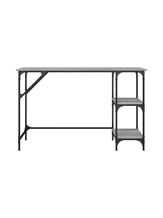 Schreibtisch Holz Gray mit Metallbeinen 120x50x75cm