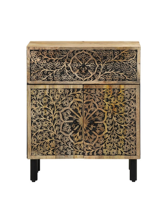 Κομοδίνο Ξύλινο μανγκο 50x33x60cm
