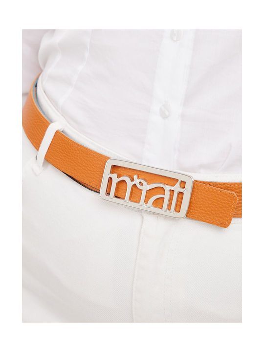 Leather Women's Belt Blue