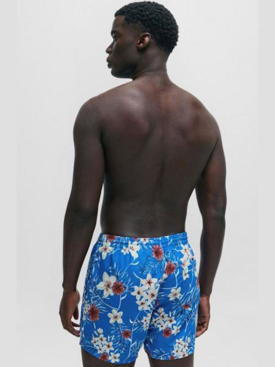 Hugo Boss Men's Swimwear Shorts Blue Floral