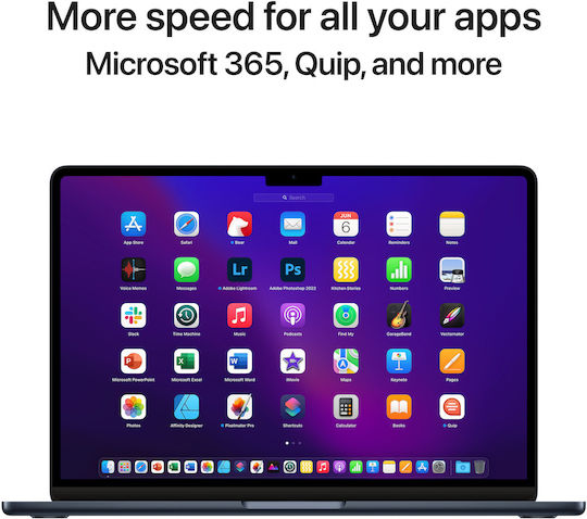 Apple MacBook Air 13.6" (2022) IPS Retina Display (M2-8-Core/8GB/256GB SSD/8-Core GPU) Midnight (GR Keyboard)
