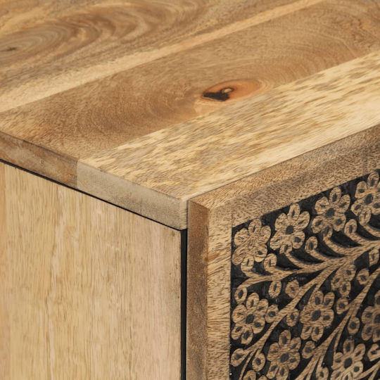 Cabinet Storage Made of Metal & Wood with 3 Drawers L60xW33xH75cm