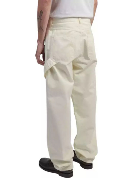 Delta Work Hose Cargo in Lockere Passform Weiß