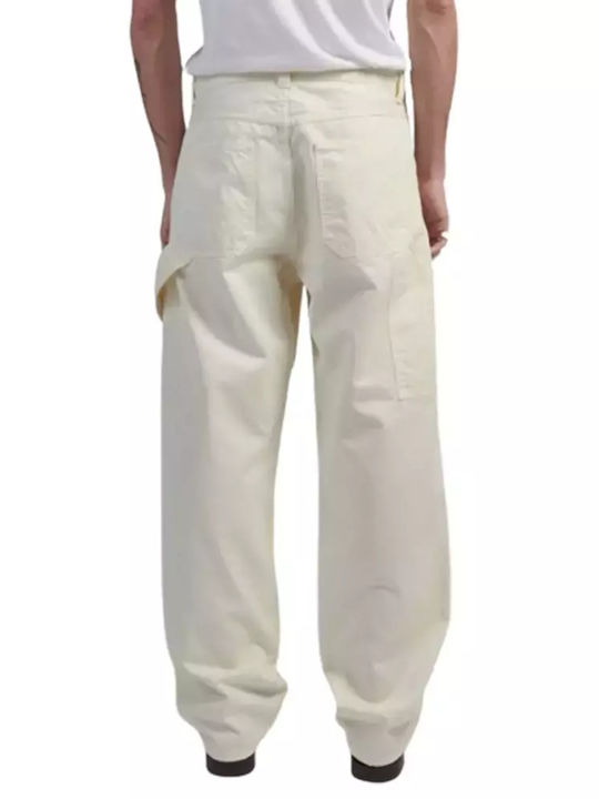 Delta Work Hose Cargo in Lockere Passform Weiß