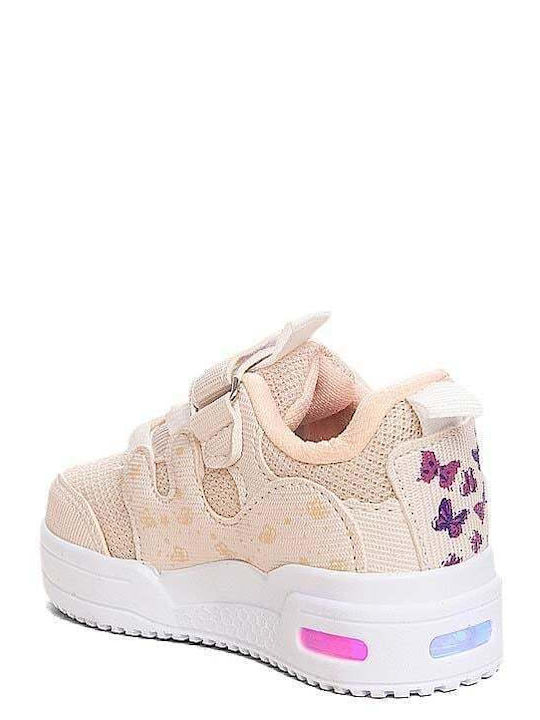 Le Petit Kids Sneakers with Lights Beige