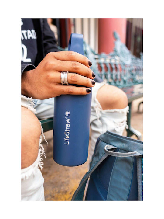 Lifestraw Παγούρι Ανοξείδωτο με Φίλτρο 650ml Μπλε