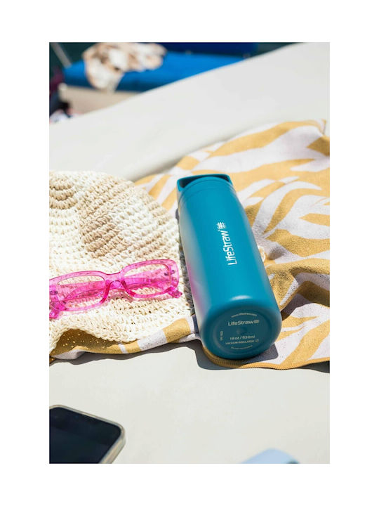 Lifestraw Sticla de apa Oțel inoxidabil cu Filtru 530ml Gri
