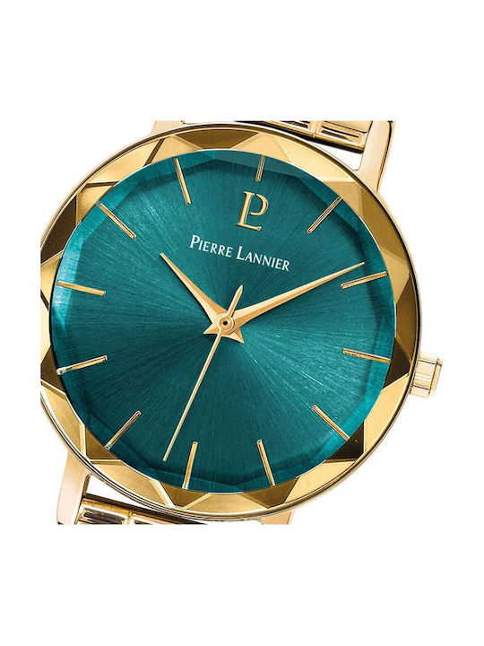 Pierre Lannier Watch with Gold Metal Bracelet