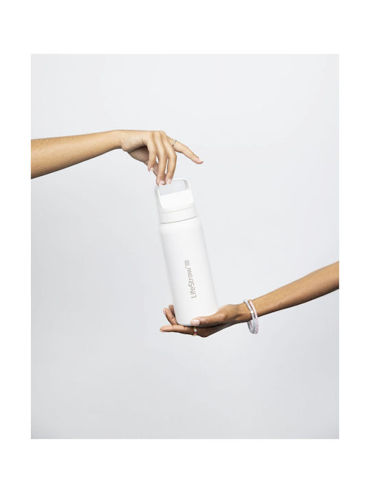 Lifestraw Παγούρι Ανοξείδωτο με Φίλτρο 650ml Λευκό