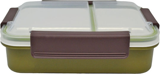 Ankor Ankor Plastic Green Food Container with Compartments 1L