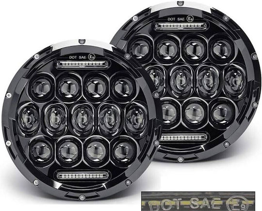 Front Lamp 7" Led Passing, High Beam, Position, Daytime Running Lamp 1 Pc