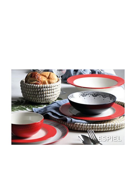 Romeo Maestri Farfurie joasă Negru cu Diametru 27cm 6buc