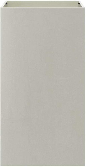 vidaXL Blumenkasten Metallisch Silver 42x75x38cm.