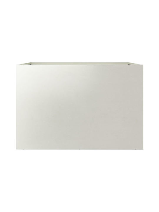 vidaXL Silver Planter Box Metallic Silver 62x39x40cm.
