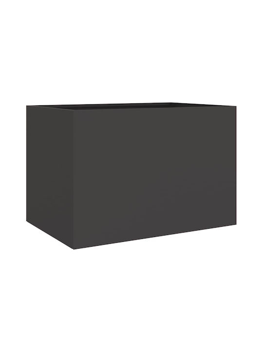 vidaXL Planter Box Plastic Black 62x39x40cm.