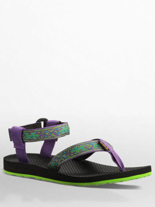 Teva Original Damen Flache Sandalen in Lila Farbe