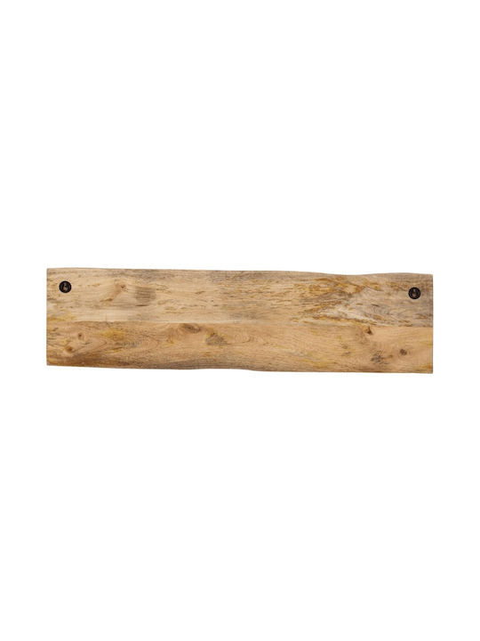 vidaXL Wooden Wall Hanger with 4 Slots Beige 82x7x22cm 1pc