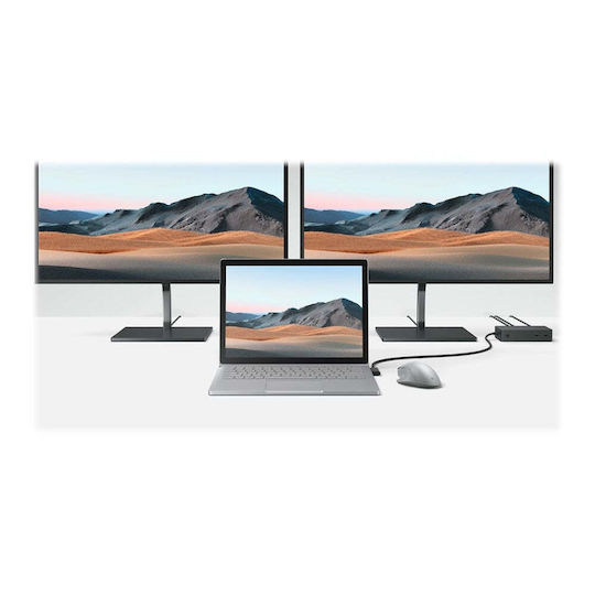 Microsoft Surface Dock 2 USB-C Docking Station με HDMI 4K PD Ethernet και σύνδεση 2 Οθονών Μαύρο