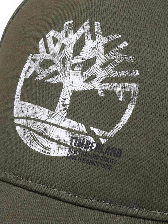 Timberland Παιδικό Καπέλο Jockey Υφασμάτινο Πράσινο
