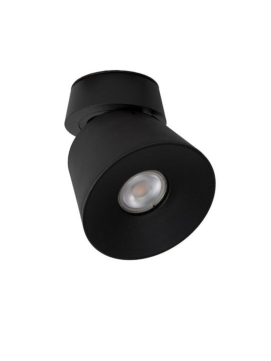 Lucide Lightning Μονό Σποτ με Ντουί GU10 σε Μαύρο χρώμα