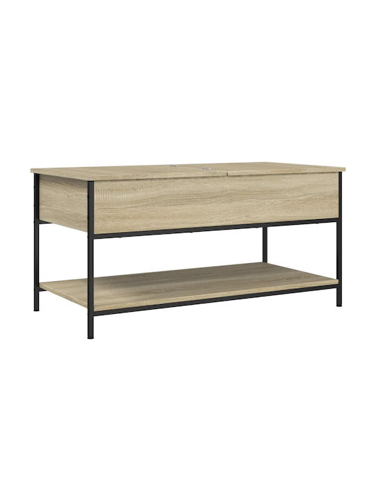 Rectangular Coffee Table Wooden Sonoma Oak L100xW50xH50cm.