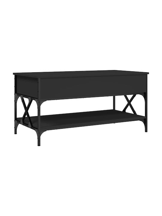 Rectangular Coffee Table Black L100xW50xH50cm