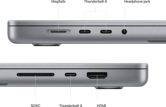Apple MacBook Pro 16" (2023) 16.2" Retina Display 120Hz (M2-Pro 12-core/16GB/512GB SSD/19-Core) Space Grey (GR Keyboard)
