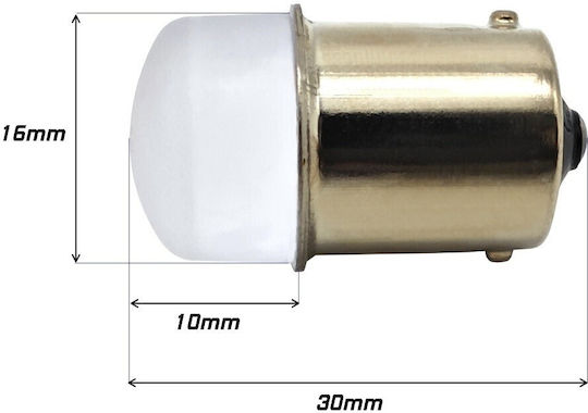 Lampen Auto DRL / P21W / R5W / BA15S / R10W Canbus LED 5500K Kaltes Weiß 12V 1Stück