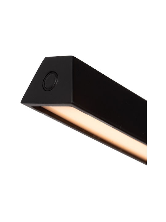 Lucide Lightning Μεταλλικό Πορτατίφ LED με Μαύρο Καπέλο και Βάση