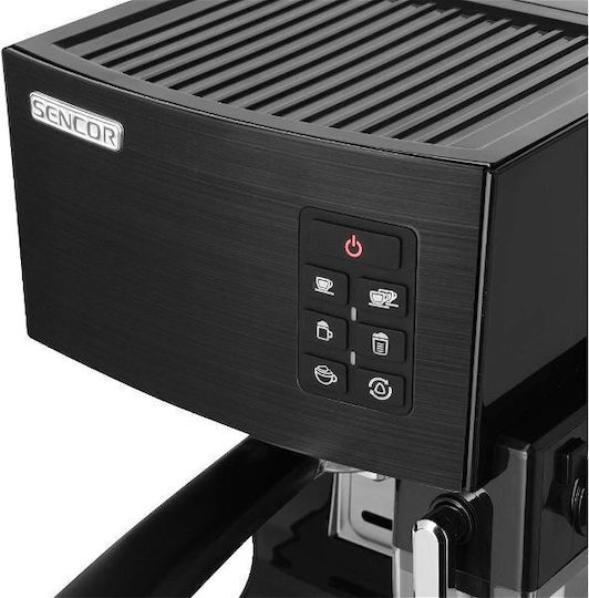 Sencor Automatic Espresso Machine 1450W Pressure 20bar for Cappuccino Black