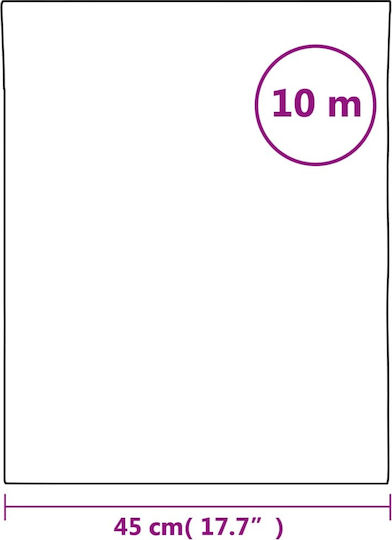vidaXL Aufkleber Anzeige Büro 45cm x 10m Transparent 155821 1Stück