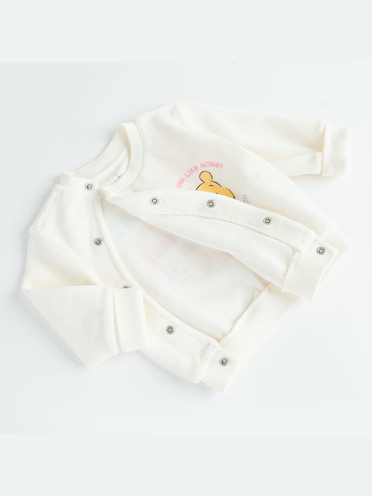 Kids' Set with Pants Winter 2pcs White Winnie Pooh Disney Mich